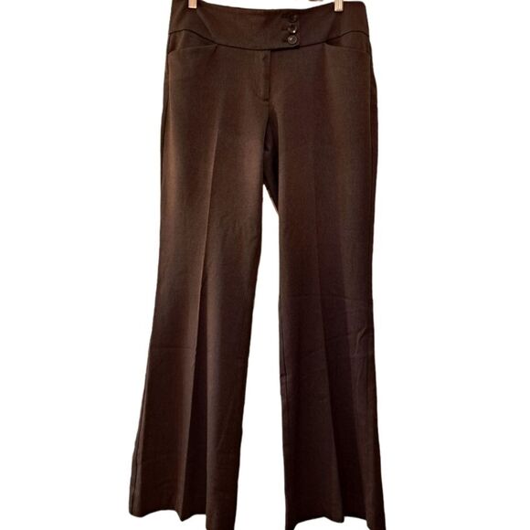 Ann Taylor Signature Flare Leg Grey Pants - Picture 1 of 13